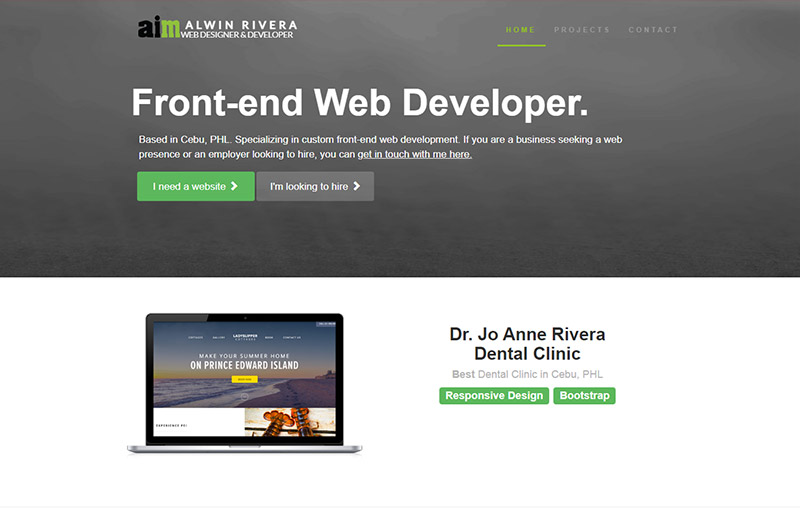 Alwin Rivera Old Website